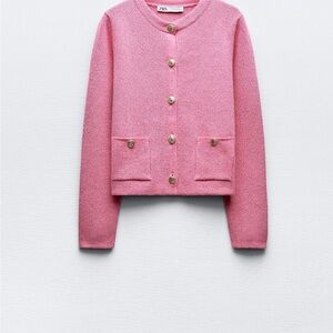 Zara Pink Women's Cardigan